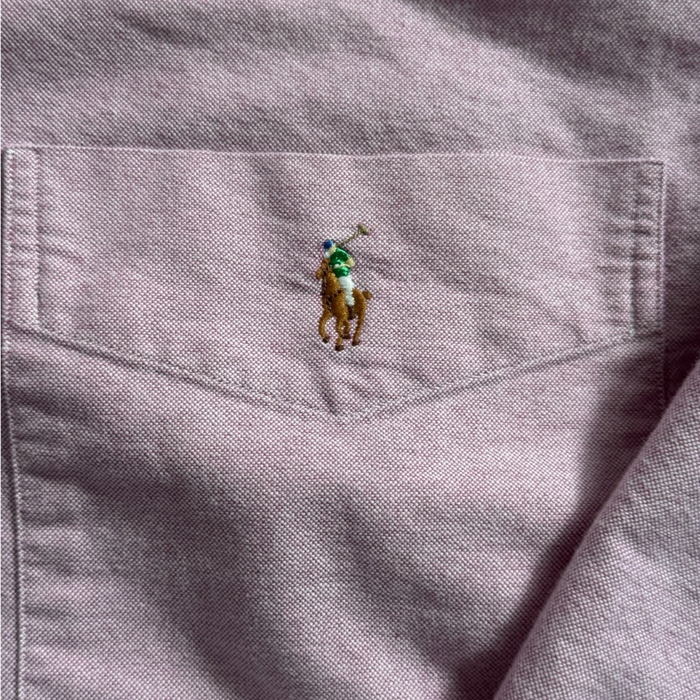 90’s Ralph Lauren Pink button up - Picture 5 of 7